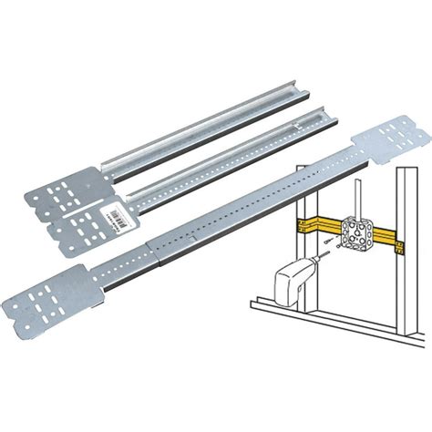 electrical box mounting brackets|adjustable electrical box bracket.